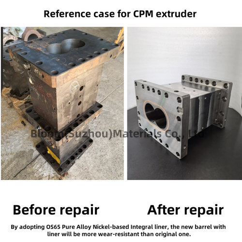 Laatste bedrijfscasus over Vernieuwingsdozen van schroefvat en voering voor CPM-plastiek-extruder