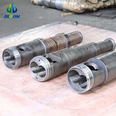 Kwaliteit  High-Accuracy 38CrMoAlA Conical Twin Screw Barrel for Progressive Compression in Plastic and Rubber Extrusion fabriek