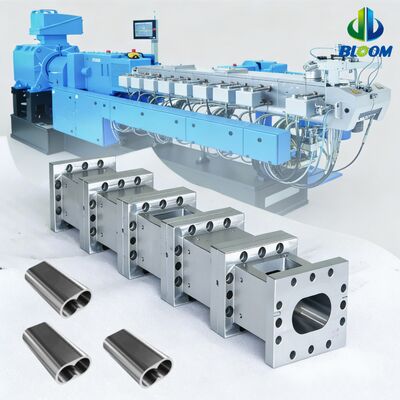 Kwaliteit  Nickel Alloy Bimetallic Extruder Screws and Barrels with Wear Resistance and High-Temperature Tolerance for PP Pet PVC ABS Plastic Extruder fabriek