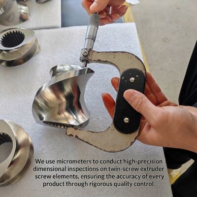 Kwaliteit  High Efficiency Mixing 30mm Bimetallic Twin Screw Elements for Durable Extruder Performance fabriek