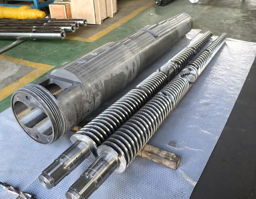 Bimetaal Kegel Dubbele Vat en Schroef voor Plastic de Extrudermachine van pvc