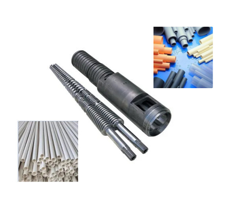 Conisch dubbelschroefvat voor PVC-pijpleidingextruder 80/156 65/132 55/110 50/105