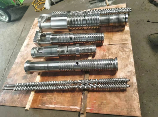 Conisch dubbelschroefvat voor PVC-pijpleidingextruder 80/156 65/132 55/110 50/105