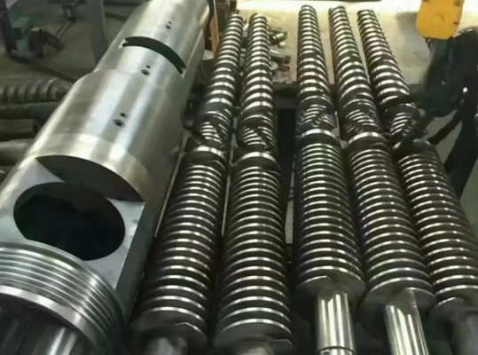 Het kegel Tweelingmateriaal van het Schroefvat 38CrMoAIA Nitrided voor Extrudermachine