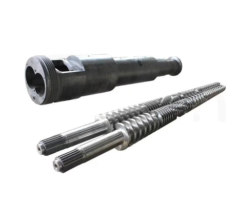 38CrMoALA kegel Tweeling Dubbel Schroef en Vat voor pp-ABS van pvc Extruderschroef