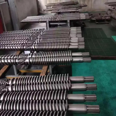 38CrMoALA kegel Tweeling Dubbel Schroef en Vat voor pp-ABS van pvc Extruderschroef