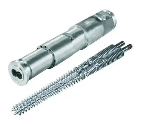 38CrMoAlA Conical Twin Screw Barrel met HV900-1000 Hardheid voor PVC WPC Profile Pipe Extruder