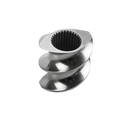 Bimetalen extruder schroefelement voor hout-plastiek extruder / tweeschroef extruder