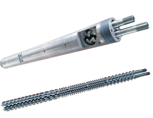 Bimetalen of nitriede parallelle twee-schroefvat voor twee-schroef extrudermachine voor kunststofmachine