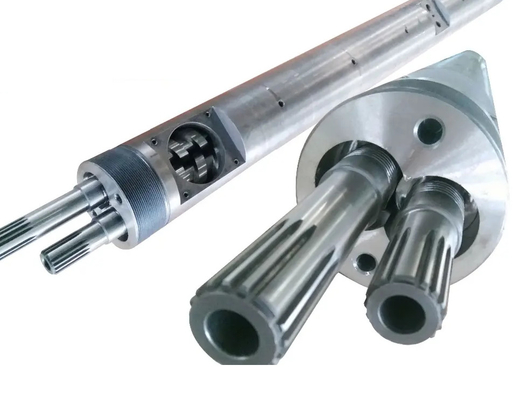 Bimetalen of nitriede parallelle twee-schroefvat voor twee-schroef extrudermachine voor kunststofmachine