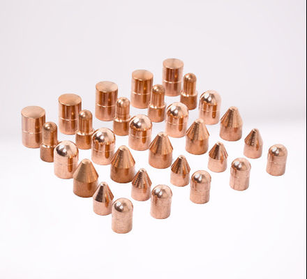 De Uiteinden van het Koperelektroden GLB van het weerstandslassen voor Voor consumptie geschikte het Kanon van het Vleklassen