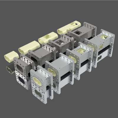 Schroefvat en voering voor plastic extruder van masterbatch batterij diafragma