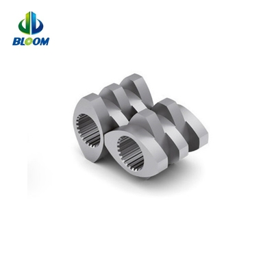 Parallel co roterende tweeschroef plastic extruder nikkel legering schroef voor de productie van PEEK