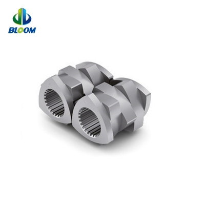 Parallelle co-roterende twee-schroef plastic extruder kobalt legering schroef voor PEEK PVDF