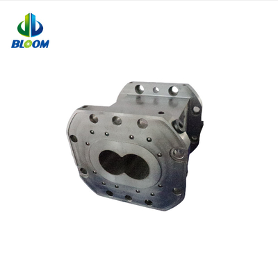 W6MO5CR4V2 Plastic Extruder Barrel voor Twin Screw Extruder LDPE/HDPE/PP Film Blaas extruder Bimetallic schroefvat