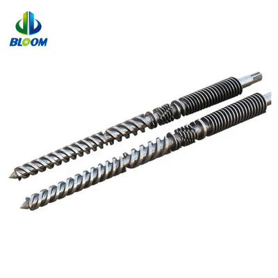Bimetalen conische tweeling schroef en loop voor PVC WPC TPE TPU productie