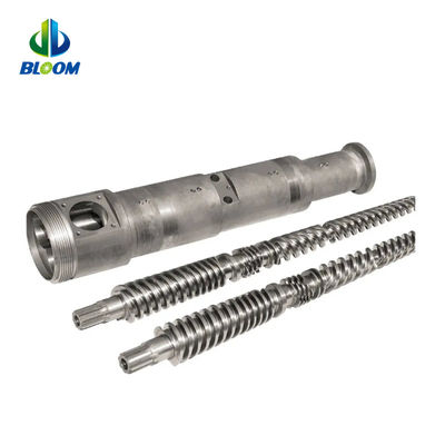 Bimetalen conische tweeling schroef en loop voor PVC WPC TPE TPU productie