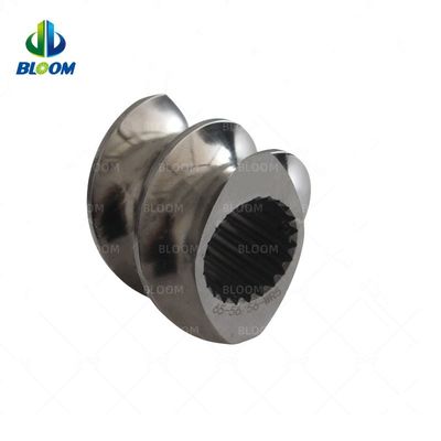 Op maat gemaakte productie van plastic extruder schroefelementen voor efficiënt vat W6mo5cr4v2 Materiaal voor tweeschroefextrude
