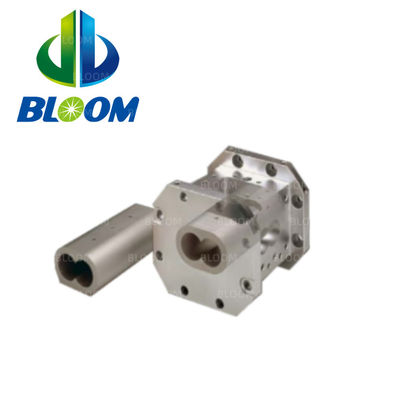 W6MO5CR4V2 Plastic Extruder Barrel voor Twin Screw Extruder LDPE/HDPE/PP Film Blaas extruder Bimetallic schroefvat