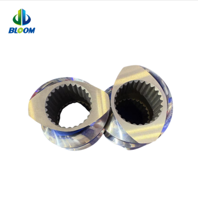 Chinese leverancier ZSK Double Twin Extruder Parts Screw Segments For Lithium Battery Slurry