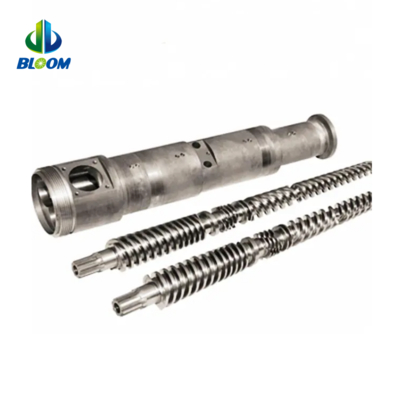 Conische dubbelschroefcilinder voor kunststof rubber extruder