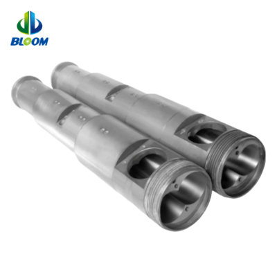 Zeer Nauwkeurige Bimetalen Kegelvormige Dubbelschroefcilinder voor Plastic- en Rubberextrusie