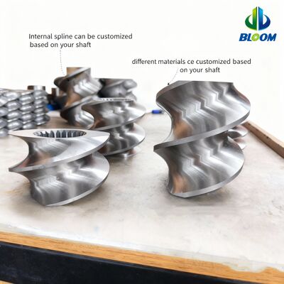 Slijtvaste en corrosiebestendige twin-screw extruder onderdelen met aangepaste specificaties en hoge koppelcapaciteit