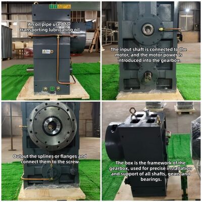 SJ SZ65 serie High Torque Precise Synchronous Operation Extruder versnellingsbak voor Plastic Screw Extruder